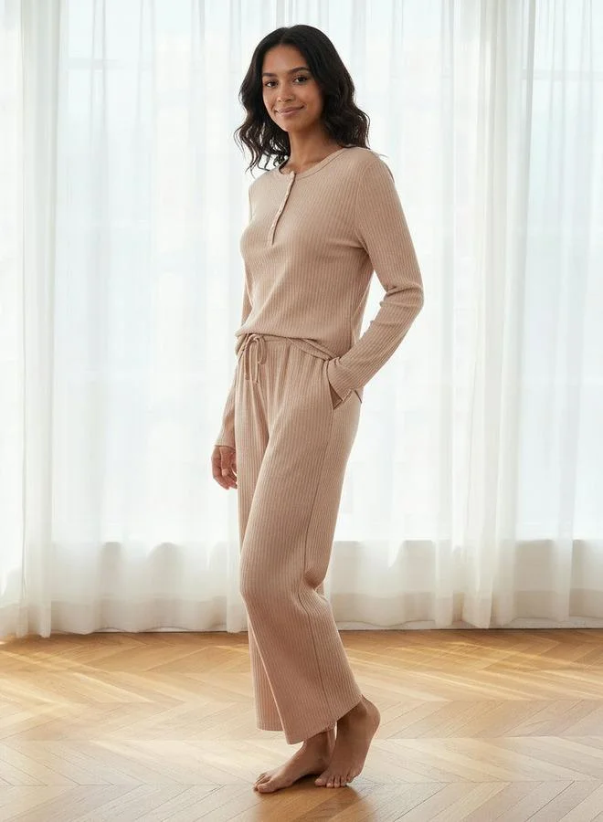 Splash FAV Pyjama Set Ribbed Top & Pants